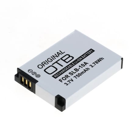 OTB Camera accu compatibel met Samsung SLB-10A en JVC BN-VH105 / 750 mAh