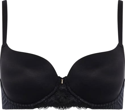 Chantelle EasyFeel - Marilyn - Bedekkende T-Shirt BH - Zwart - E 80