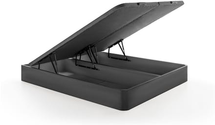 Vente-unique Boxspring - 180 x 200 cm - Mat zwart - HESTIA van YSMÉE