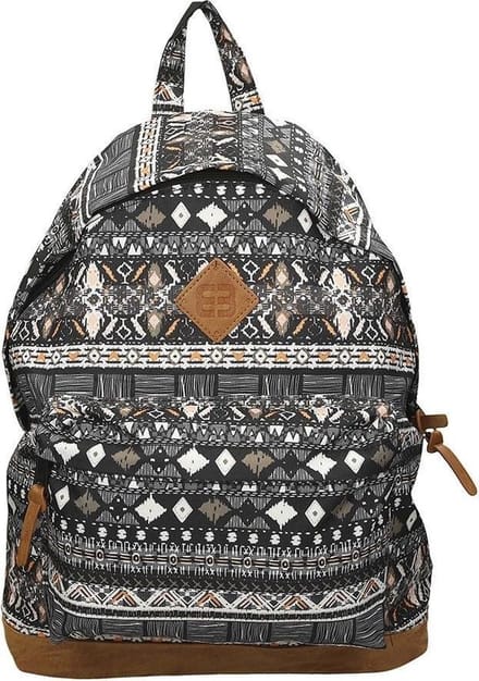 Enrico Benetti Granada 54628 14" laptop rugzak - beige aztec print