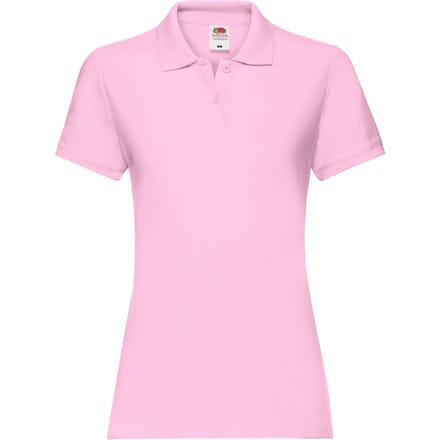 Fruit of the Loom Dames/Dames Premium Effen Poloshirt (Lichtroze)