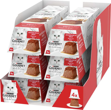 6x Gourmet Revelations - Mousse Rund - Kattenvoer - 4x57g