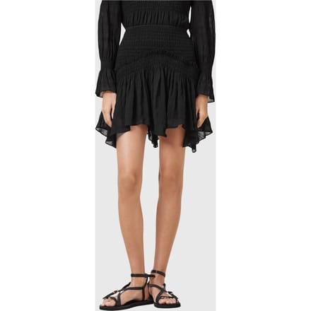 AllSaints Pamela Skirt Black Größe: 2 | Miniröcke Outlet | Damen | Schwarz