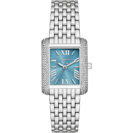 Michael Kors MK4829 Emery Blauwe Wijzerplaat Dameshorloge 27mm zilver