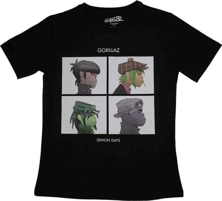 Gorillaz - Demon Days Dames T-shirt - XL - Zwart