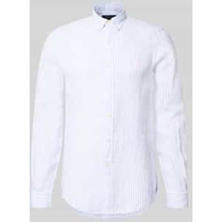 Slim fit vrijetijdsoverhemd van puur linnen