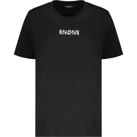 Balmain T-shirt met logo-opdruk