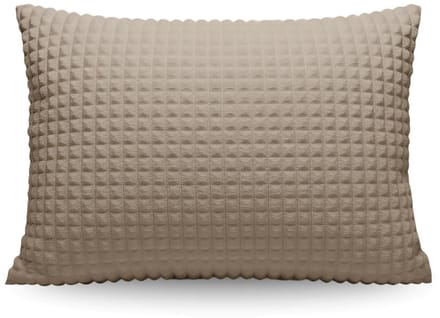 Zelesta Special Teddy Check Kussensloop Set van 2 - Taupe 80x80cm