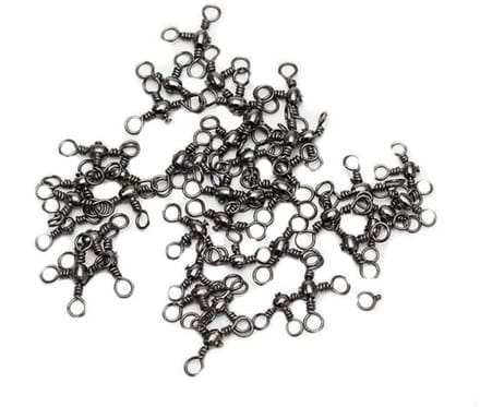 Allecto - 100 Pack Vissen Swivels - 3-weg Draaibare Wartels