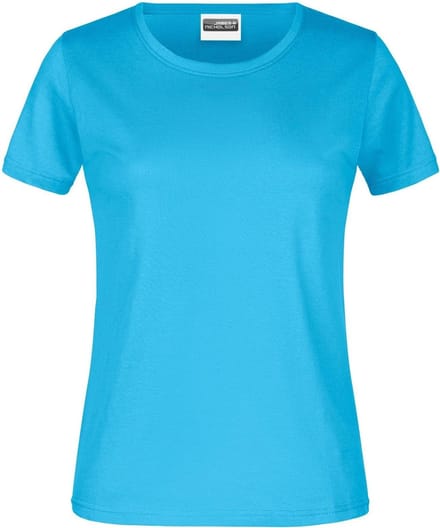 James And Nicholson Dames/dames Basic T-Shirt (Turquoise)