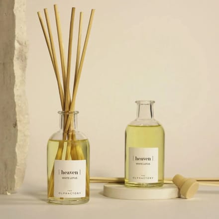 The Olphactory Luxe Geurstokjes | Reed Diffuser #heaven - tropische witte lotus - 100ml