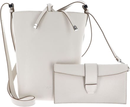 GIANNI CHIARINI Schoudertas Amelia Hobo Bag Marble Crème
