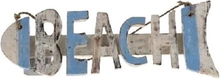 Beach hanger 9x27 cm White/blue