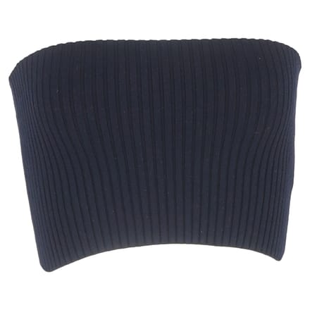 Chloé ribgebreide tube top in marineblauwe wol