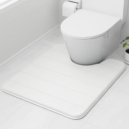 Badmat Traagschuim - Zachte Vloermat - Badkamer Comfort - Super Absorberend - 50 x 60 cm - Wit