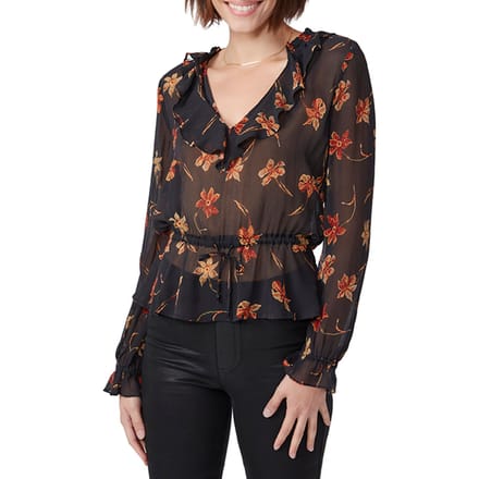 PAIGE Nathalie Blouse Black Multi Größe: S | Blusen Outlet | Damen | Schwarz