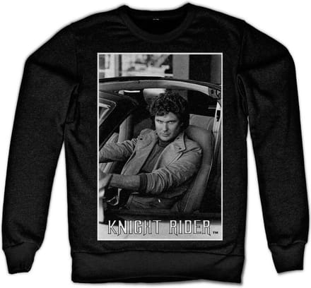 Knight Rider Sweater/trui -M- Hasselhoff In Knight Rider Zwart