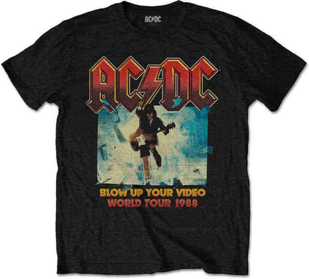 AC/DC Kinder Tshirt -Kids tm 6 jaar- Blow Up Your Video Zwart