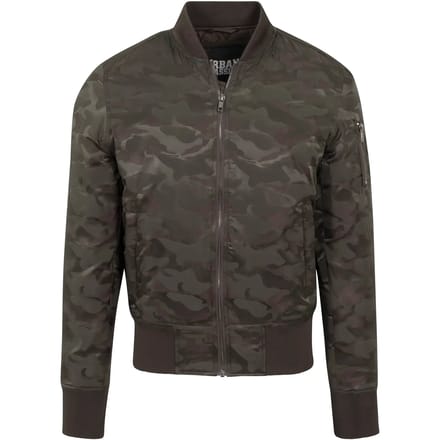Urban Classics Tonal Camo Bomber Jacket Dark Olive Taglia: L | Bomber Outlet | Unisex | Verde