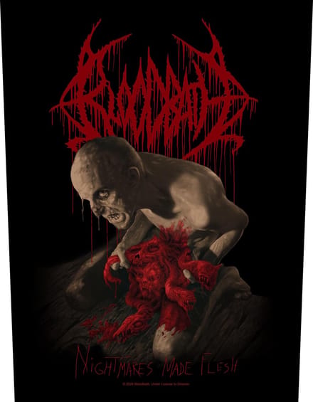 Bloodbath Nightmares made flesh Unisex Embleem - meerkleurig - Standard