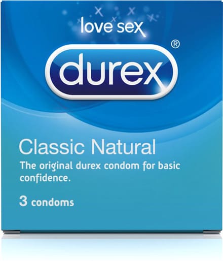 Durex Classic Natural - Condooms - 3 stuks