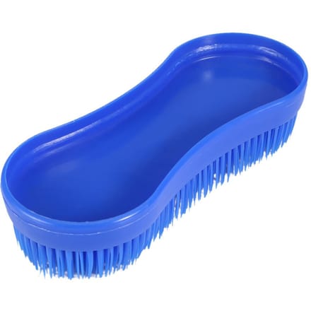 Professionele Paardenreiniging Verzorging Siliconen Borstel Ruitersport Massage Tool blue