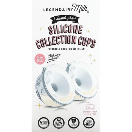 Legendairy Milk, Coquilles de tire-lait en silicone, 2 pièces white
