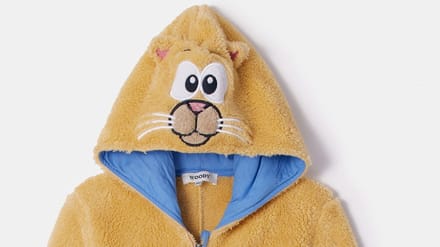 Woody onesie unisex kat - geel - 252-10-ONJ-M/010 - maat 140
