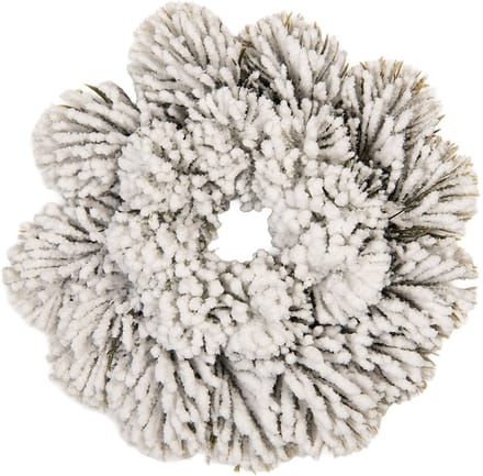 Clayre & Eef Kerstkrans Ø 26 cm Groen Wit Kunststof