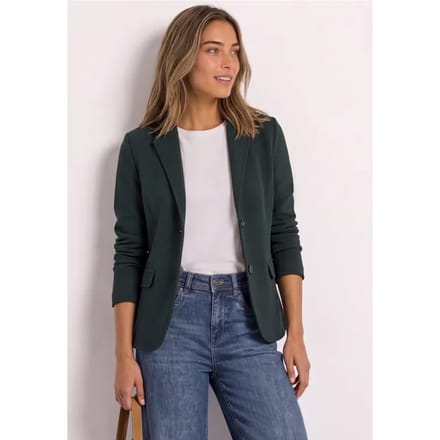 Eenvoudige blazer met structuur