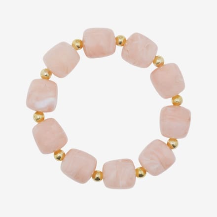 Essenza Large Beads Bracelet Dusky Pink