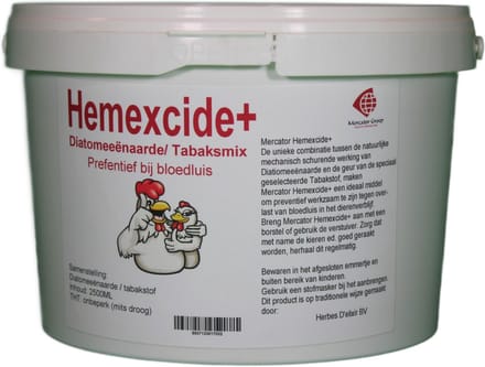 Mercator-groep Hemexcide+ | Diatomeeënaarde en Tabaksmix | 2500ml
