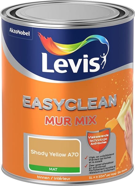 Levis - Easyclean Mur Mat Mix - Shady Yellow A70 - Mengverf - 1 L