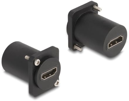 HDMI D-type module met schroeven | HDMI2.1 (8K 60Hz + HDR) | zwart