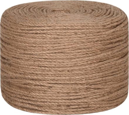 HL - Jute - Touw - Bind touw - Koord - Bindtouw - Hobby - 100 Meter - Lang - 2 mm - Dik - 250 Gram