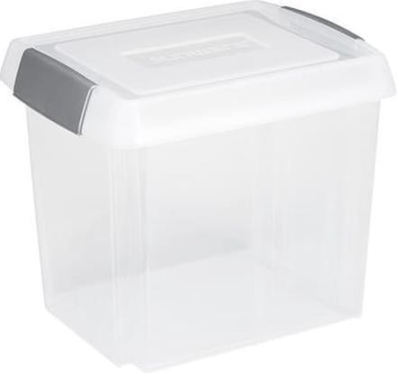 Sunware - Nesta kantoor opbergbox 50L transparant grijs