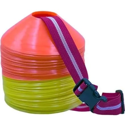 Set van 60 kegels met riem Softee