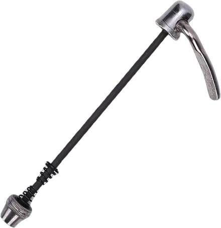 Fietstrainer Snelspanner - Achterwiel As - Indoor Fietsen - Chromoly Staal Constructie - 9 mm As Diameter - Zwart