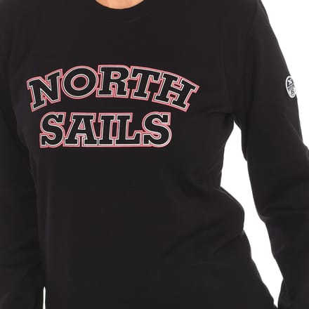 Dames sweatshirt met lange mouwen en ronde hals 9024210
