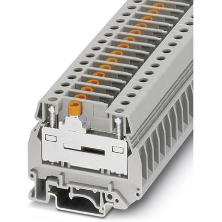 Phoenix Contact 0313085 Glijbrugklem 8.2 mm Schroeven Grijs 50 stuk(s)
