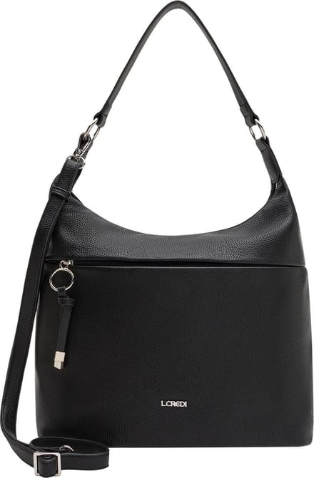 L.CREDI Schoudertas Maite Hobo Bag Black Zwart