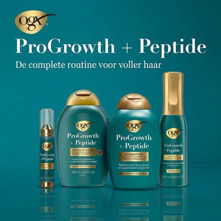 OGX ProGrowth + Peptide Complete Haarverzorging Set - Voor Voller en Dikker Haar - Shampoo, Conditioner & Serums - Haargroei Stimulerend
