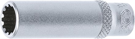 BGS Dopsleuteldop Gear Lock, diep - 1/4 - 9 mm