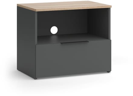 Vicco Wido TV-meubel – 60 x 50 cm met lade Antraciet/Sonoma