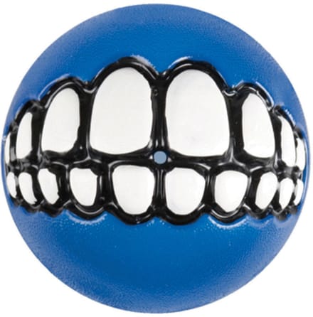Rogz Grinz Treat Ball M - Hondenspeelgoed - Blauw