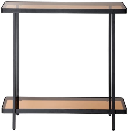 CALICOSY - Console met twee bladen van gerookt glas B80 cm - ORA