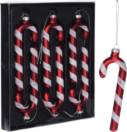FLOOQ Kerstboomversiering Zuurstokken - Kersthangers - Kerstboomversiering - 6 stuks