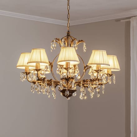 ONLI Kroonluchter Karen 8-lamps brons