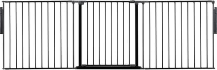 Safetots Kamerbreedhek, Panelenhek, Tot 226cm Breed, Zwart, 70cm Hoog