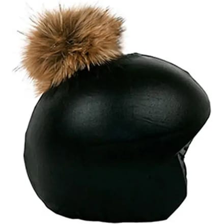 Fietshelmhoes Coolcasc Exclusive Black Brown Pon-Pon